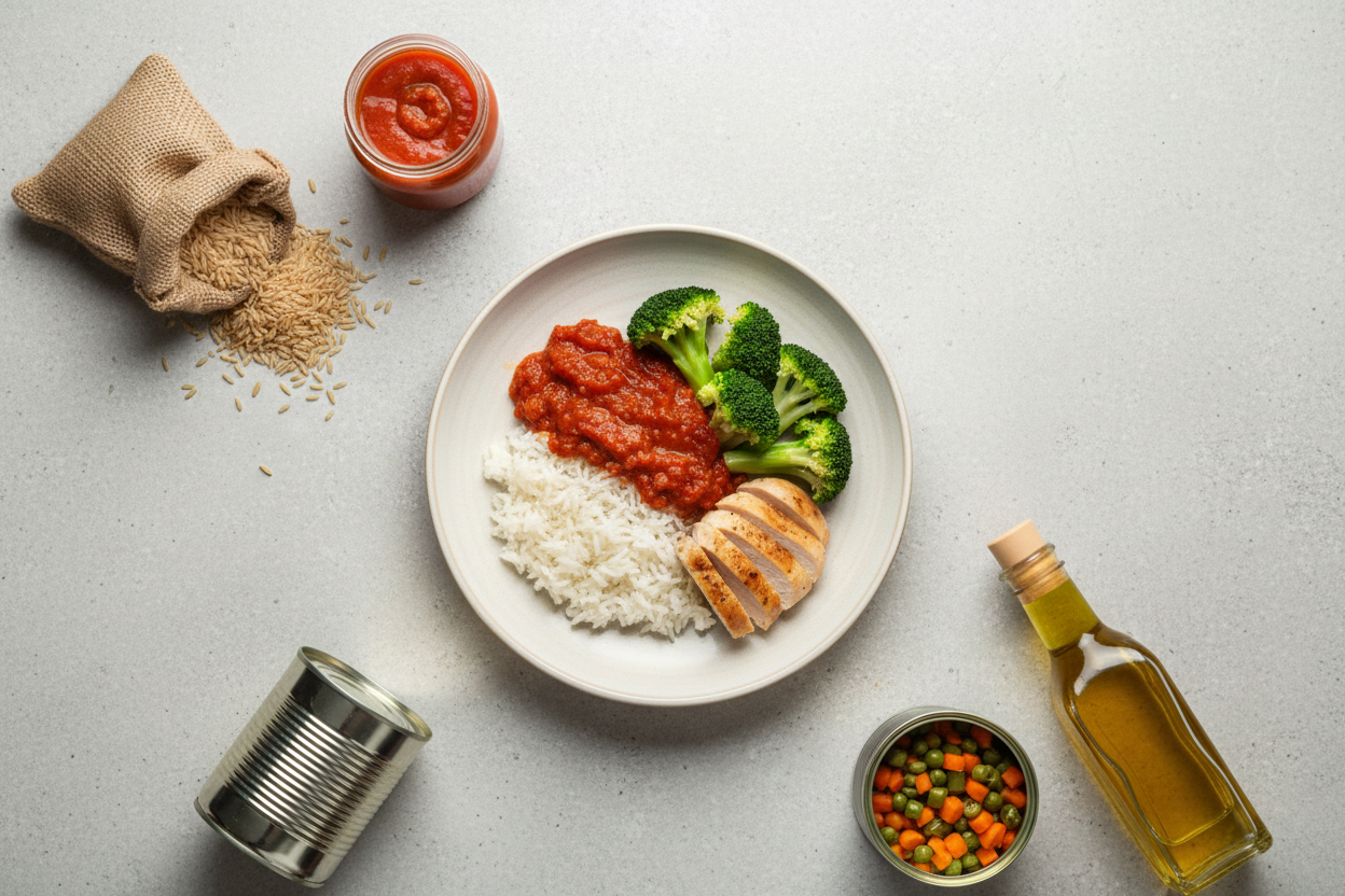 Anti-waste hero banner with home-cooked meal